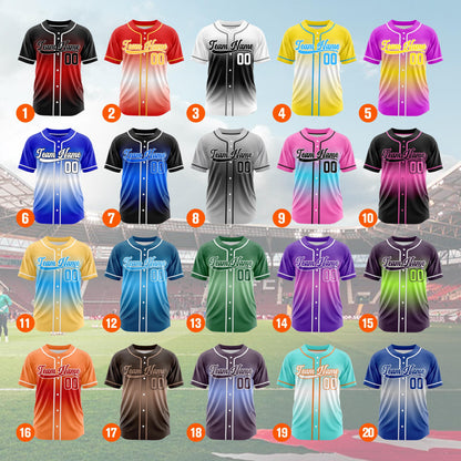 Custom baseball uniform personalized jersey custom name and number game day jerseys baseball button down tops gift for baseball fans