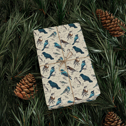 Bird Lover Wrapping Paper for Gift Giving, Nature Inspired Gift Wrap with Birds, Ideal for Birders and Wildlife Enthusiasts #9