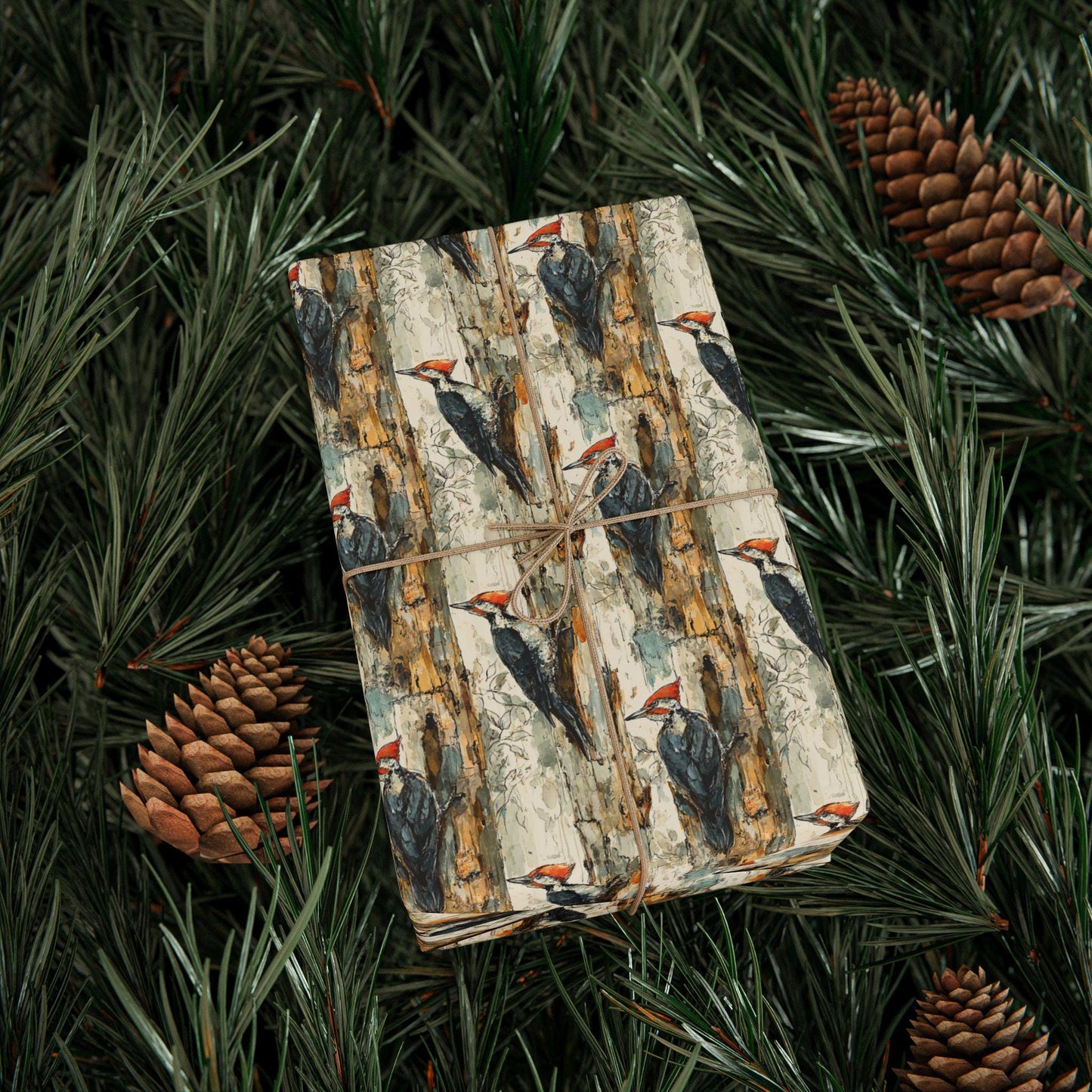 Colorful Birds Gift Wrap Roll, Nature Themed Wrapping Paper for Bird Watchers and Forest Explorers #27