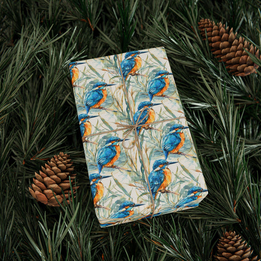 Nature Inspired Bird Wrapping Paper Roll, Outdoor Wildlife Gift Wrap for Birdwatching Enthusiasts #34