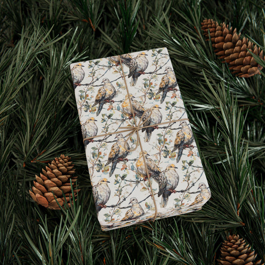 Bird Lover’s Wrapping Paper Roll, Wildlife Watching Gift Wrap for Nature Enthusiasts and Forest Fans #25