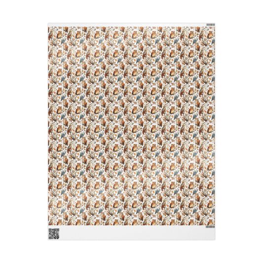 Feathered Friends Wrapping Paper Roll, Bird Watching Gift Wrap for Bird Lovers and Wildlife Fans #23