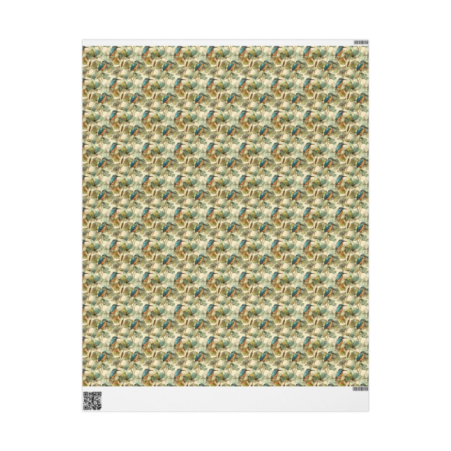 Bird Watching Wrapping Paper Roll, Gift Wrap for Ornithologists and Nature Enthusiasts with Birds and Leaves #13