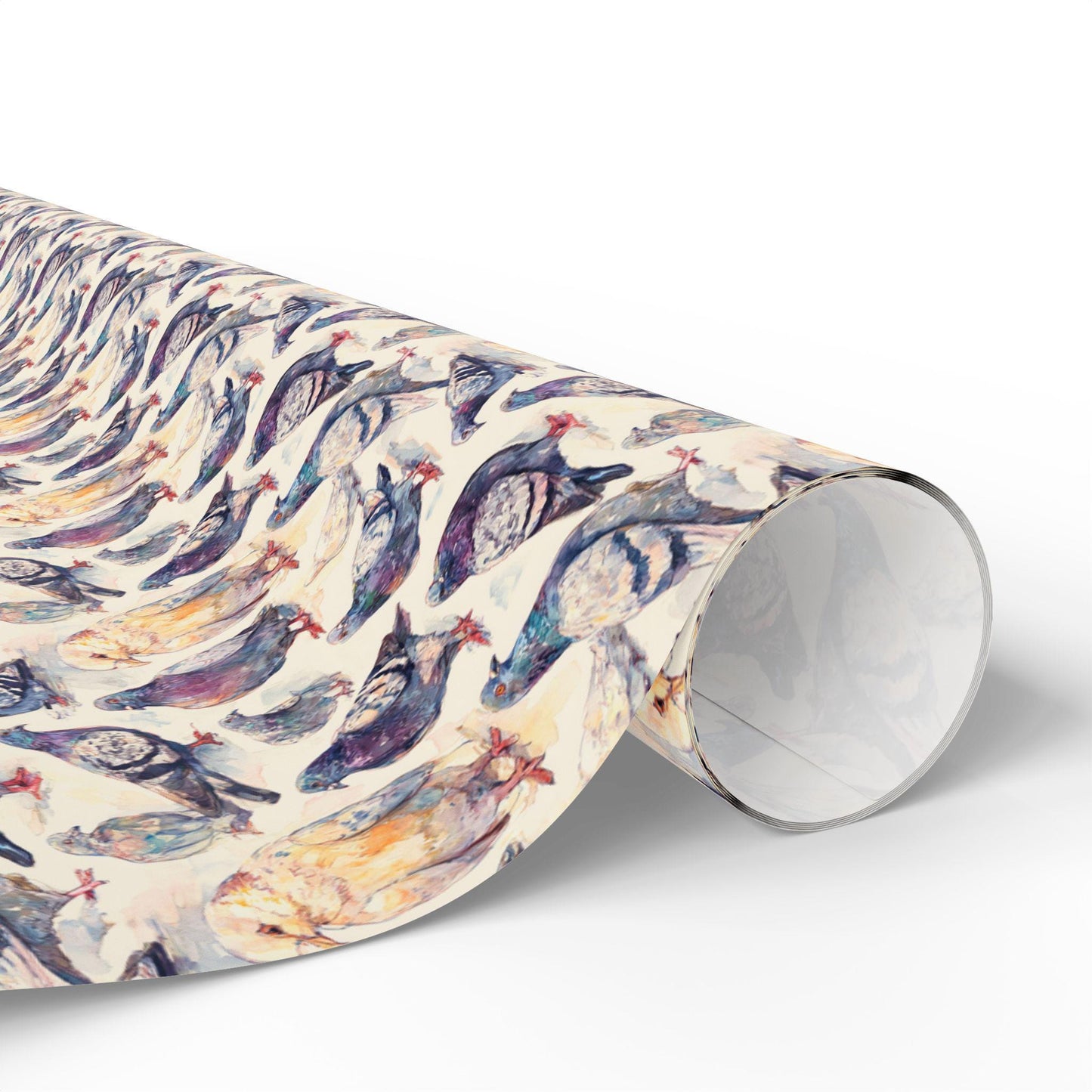 Bird Watching Wrapping Paper Roll, Nature Gift Wrap with Forest Birds for Ornithologists and Outdoor Lovers #16