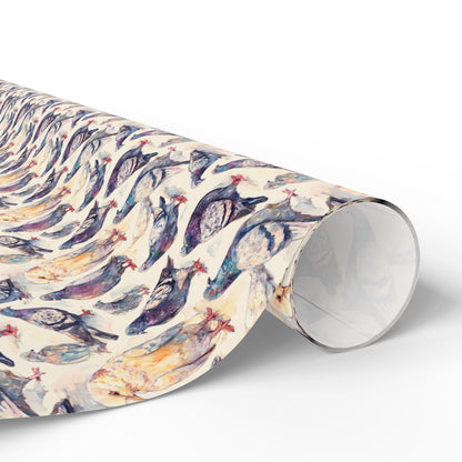 Bird Watching Wrapping Paper Roll, Nature Gift Wrap with Forest Birds for Ornithologists and Outdoor Lovers #16
