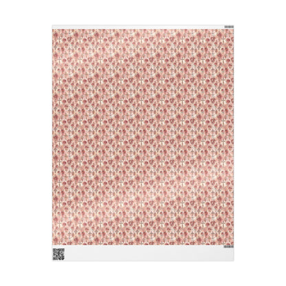Watercolor Christian Baptism Wrapping Paper | Elegant Coquette Gift Wrap for Baby Girl Christening Celebration #11