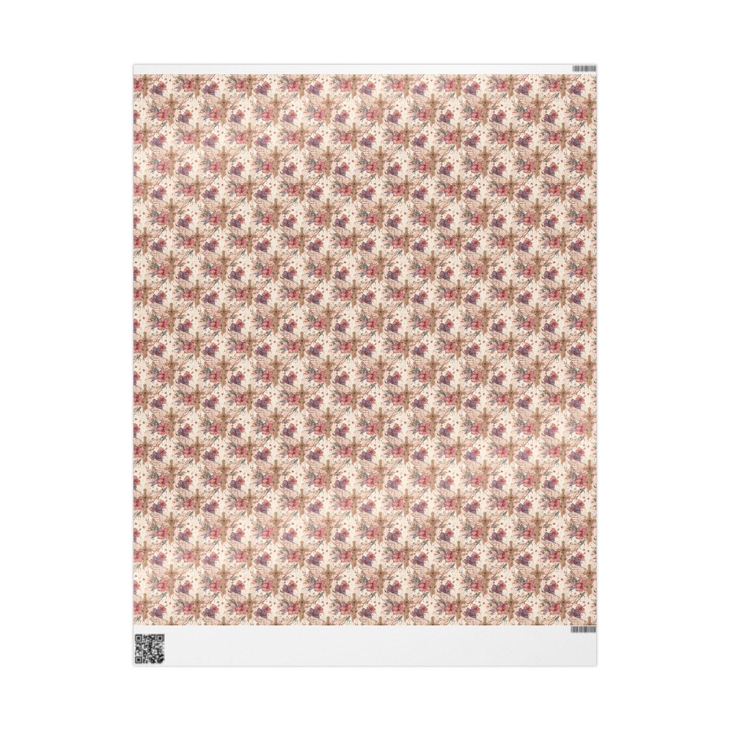 Watercolor Coquette Baptism Wrapping Paper | Christian Christening Gift Wrap for Baby Girl #14