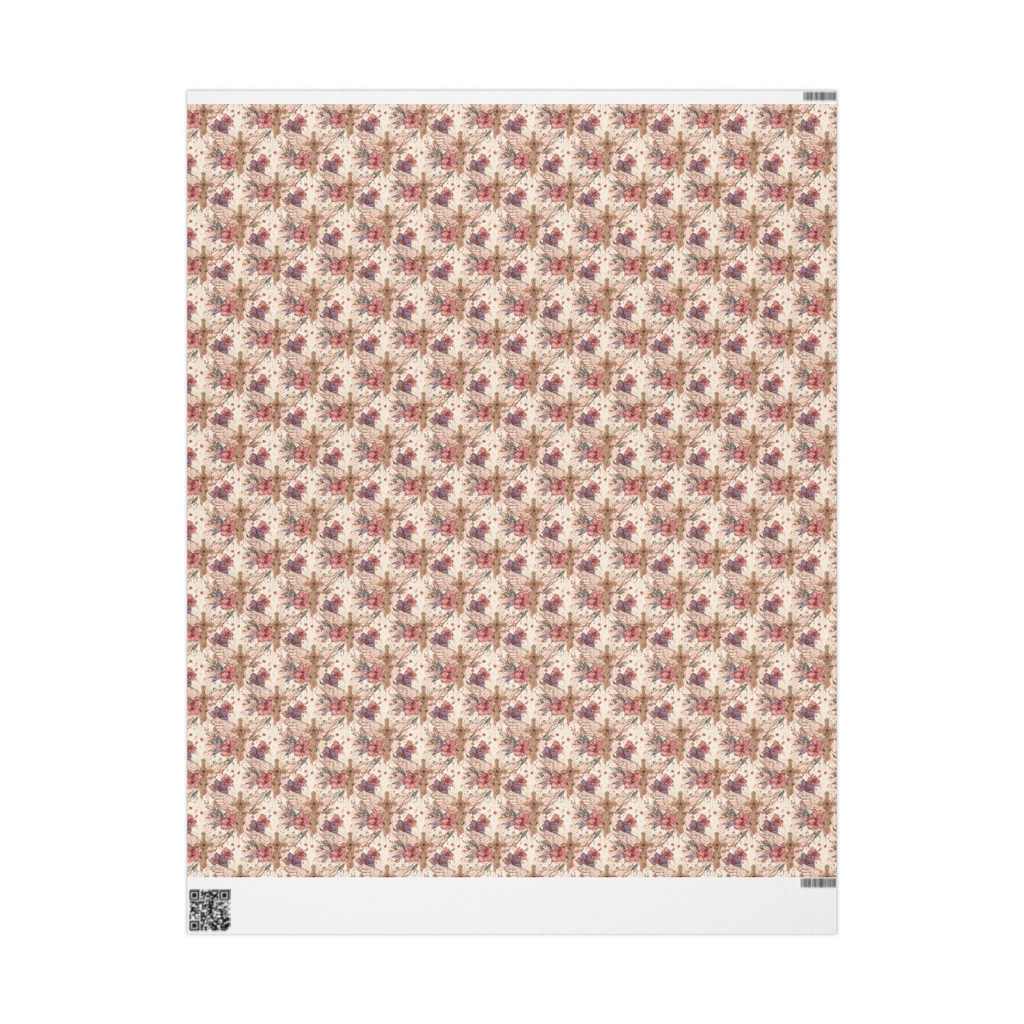 Watercolor Coquette Baptism Wrapping Paper | Christian Christening Gift Wrap for Baby Girl #14
