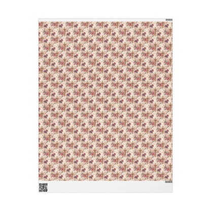 Watercolor Coquette Baptism Wrapping Paper | Christian Christening Gift Wrap for Baby Girl #14
