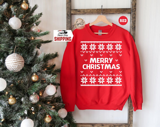 Merry Christmas Sweatshirt: Holiday Season Party Hoodie