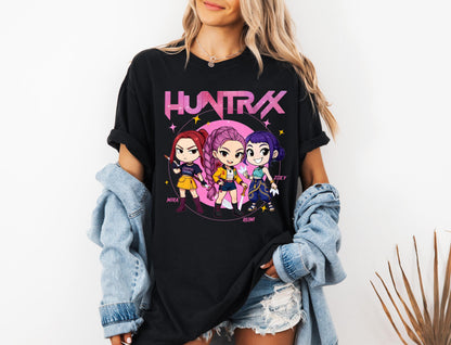 Kpop Demon Hunters Shirt, Huntrix Girl T-Shirt, Kpop idol group Shirt, Mira, Rumi, Joey Shirt,Demon Hunter Merch, Saja Boys Shirt