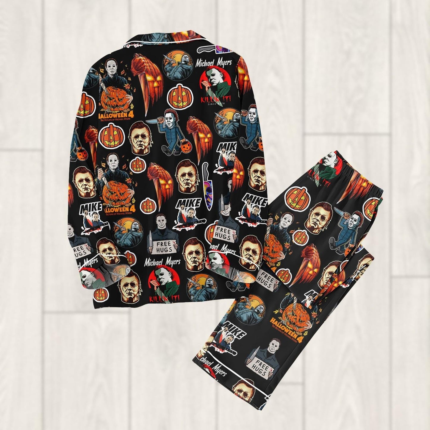 Michael Myers Halloween Pajamas, Halloween Horror Pajamas Set, Boogeyman Women Pajamas, Horror Movie Fan Gift
