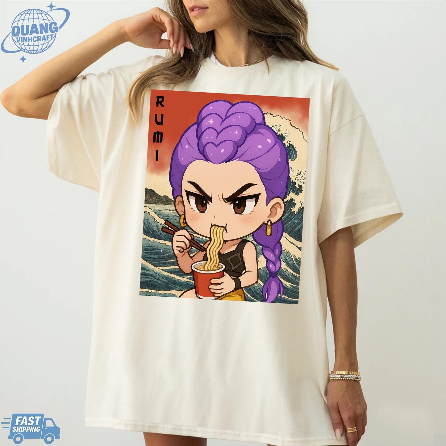 Rumi Huntrix Demon Hunters T Shirts, Huntrix Girls Tshirt, Demon Hunter Merch, Gift for Kpop Fan, Derpy Tiger Shirt, Sussy