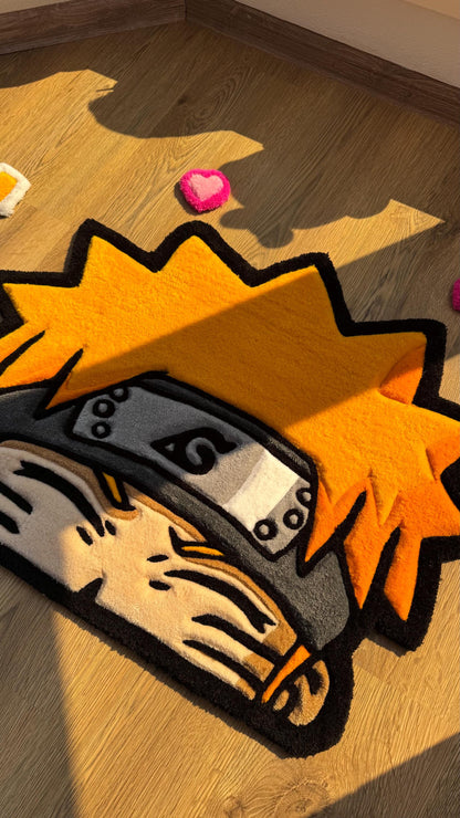 Anime Head Tufted Rug – Soft 3D Handmade Rug, Cute Carpet, Kawaii Girl Room Decor, Unique Gift for Her or Bedroom Mat