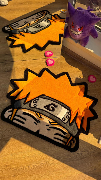 Anime Head Tufted Rug – Soft 3D Handmade Rug, Cute Carpet, Kawaii Girl Room Decor, Unique Gift for Her or Bedroom Mat