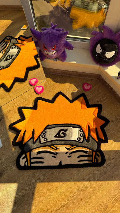 Anime Head Tufted Rug – Soft 3D Handmade Rug, Cute Carpet, Kawaii Girl Room Decor, Unique Gift for Her or Bedroom Mat