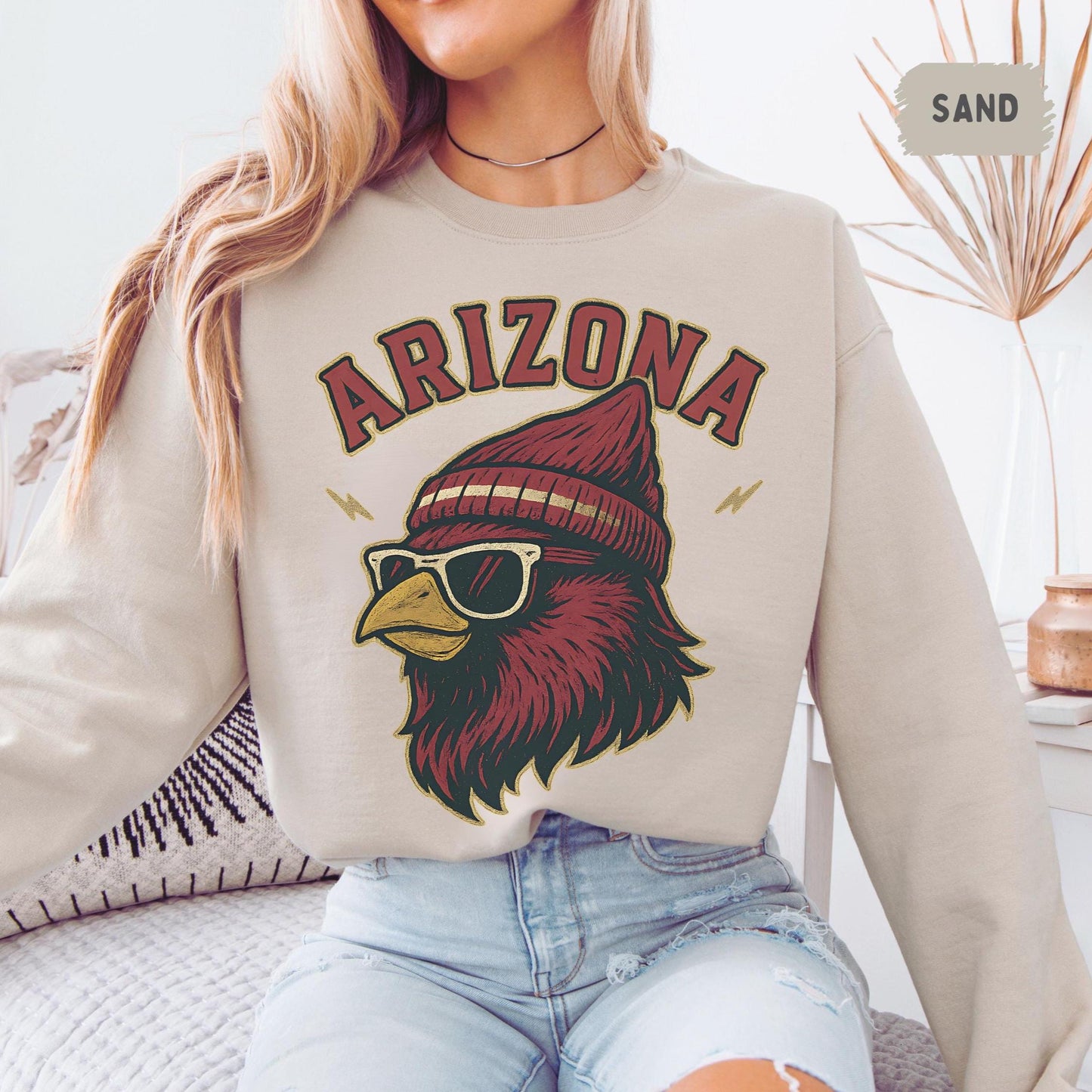 Arizona Football Sweatshirt, Retro Sports Fan Shirt, Game Day Gift Tee, Arizona Mascot Sweatshirt, Arizona Football Fan, Arizona Team Shirt