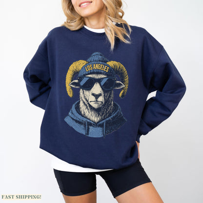 Los Angeles Football 90s Style Sweatshirt, Los Angeles Fan Crewneck, Los Angeles Football, Los Angeles Gift, Game Day Shirt, Sunday Sport