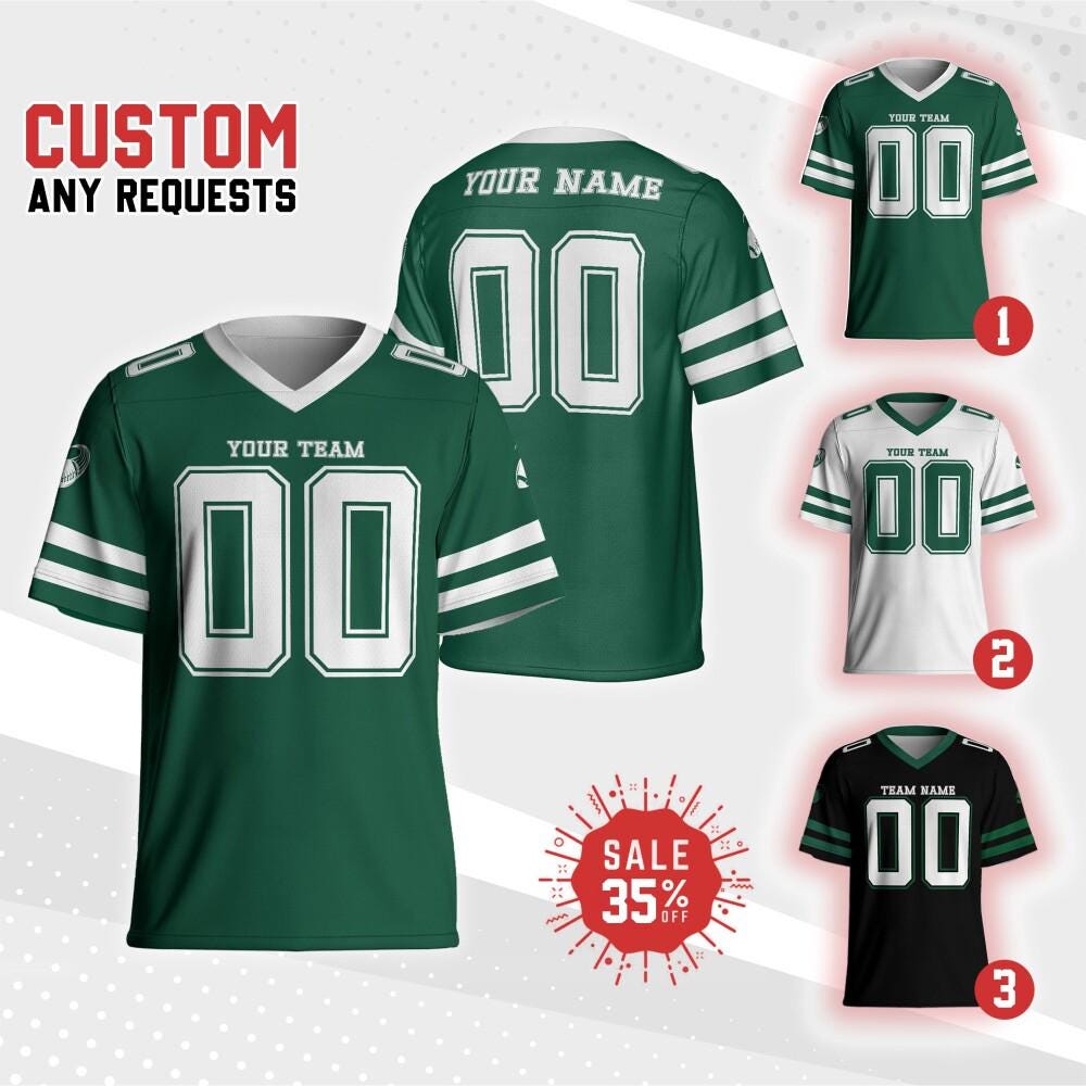 Personalized Adult kid Team Jet Football Jersey Collection, Gift for him, Custom Football Jersey Shirt, Game Day Outfit For American Footbal
