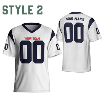Personalized Name & Number Football jersey, Custom Team Texan Football Jersey Collection, Gameday Games, Gift for him