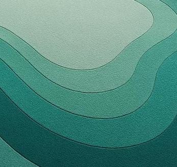 Hand-Tufted Wool Wave Rug: Modern Green Floor Art