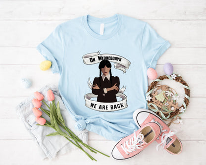 Wednesday Shirt, Spooky Gothic Halloween Tee, Moody Premium Addams Family Shirt, Retro Witch Aesthetic Top