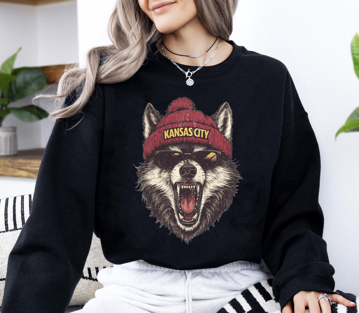 Vintage Style Kansas City Football, Kansas City Football Sweatshirt, Football Fan Gift, Game Day Shirt, Kansas City Sweatshirt.