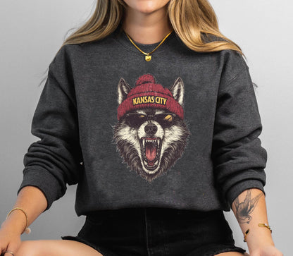 Vintage Style Kansas City Football, Kansas City Football Sweatshirt, Football Fan Gift, Game Day Shirt, Kansas City Sweatshirt.