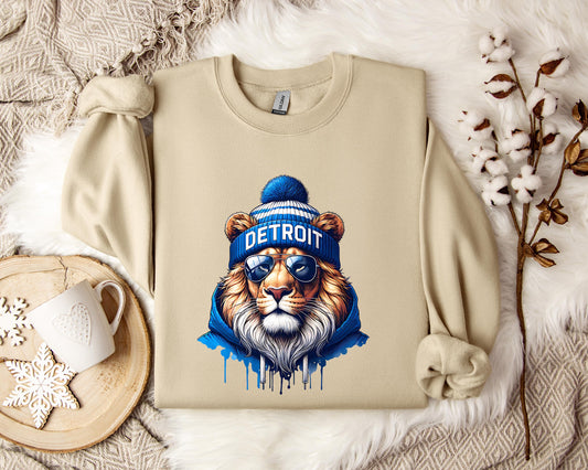 Detroit Football Sweatshirt And Hoodie, Detroit Football Sports Gear,  Detroit Game Day Shirt, Detroit Football Varsity Shirt