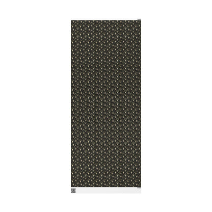 Skull Christmas Wrapping Paper Roll, Goth Holiday Gift Wrap in Black and Red for Dark Christmas Vibes #2