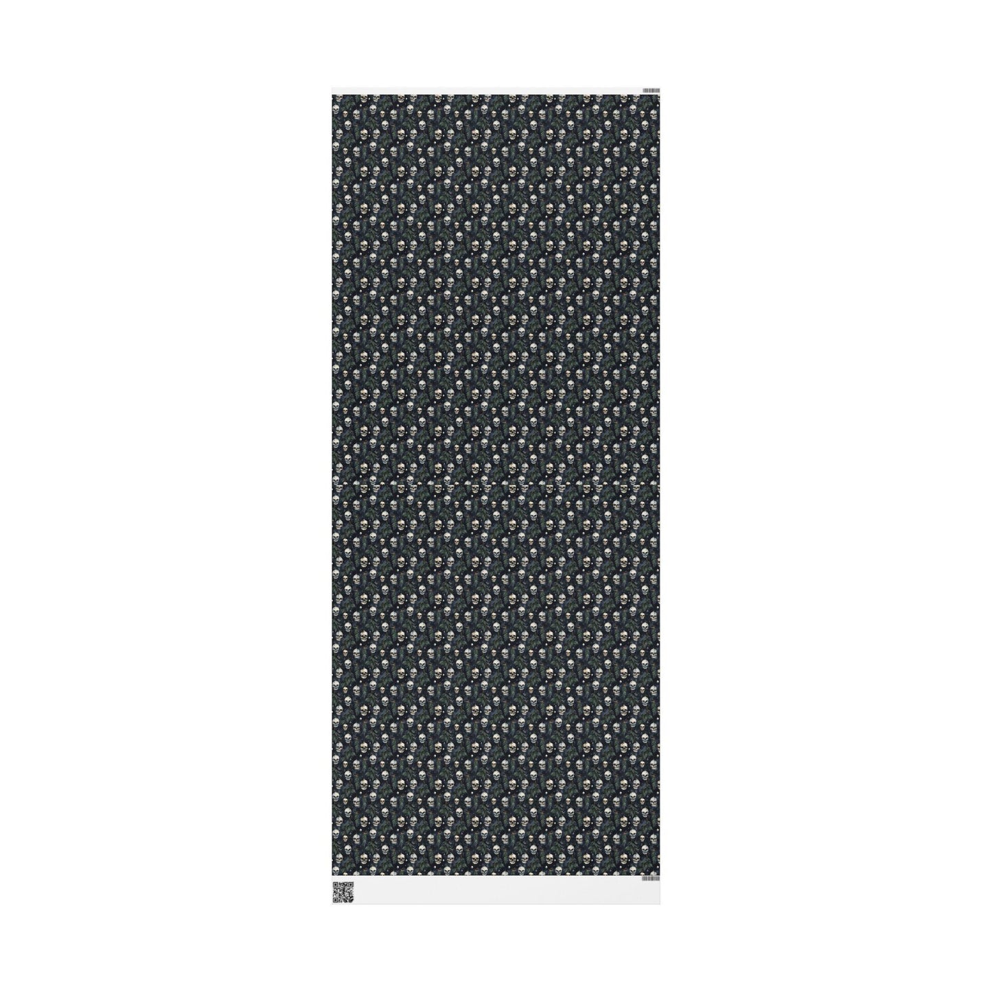 Gothmas Wrapping Paper Roll, Skulls and Gothic Christmas Decor, Dark Holiday Gift Wrap Aesthetic #4