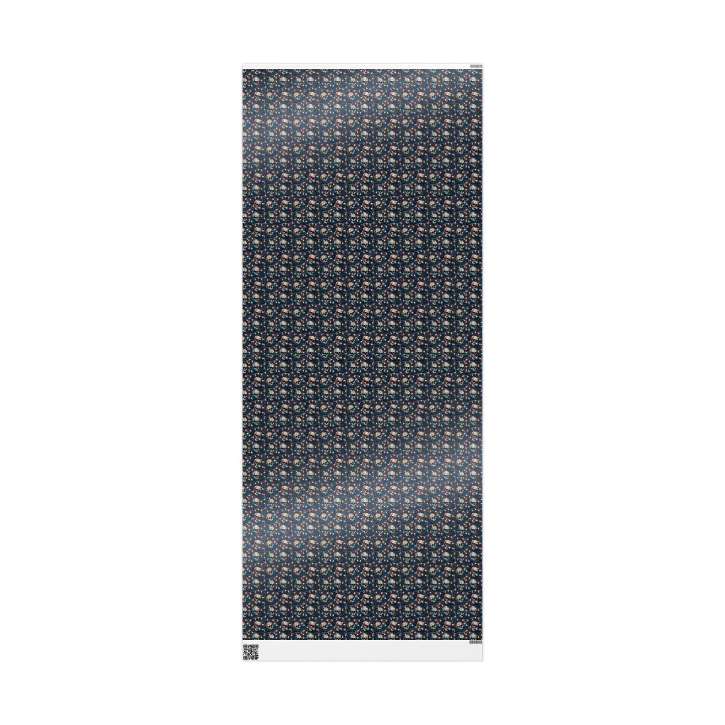 Black and Red Gothic Wrapping Paper Roll, Skull Christmas Gift Wrap for Goth Winter Vibes #16