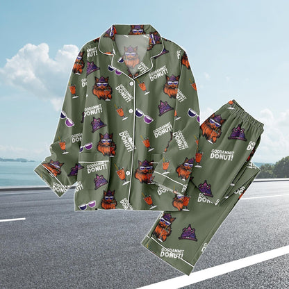 Dungeon Crawler Carl Pajamas Set, Sci Fi Book Pajamas Women, Dungeon Crawler Carl Pajamas For Fan, Cozy Reading Matching Pajamas Set