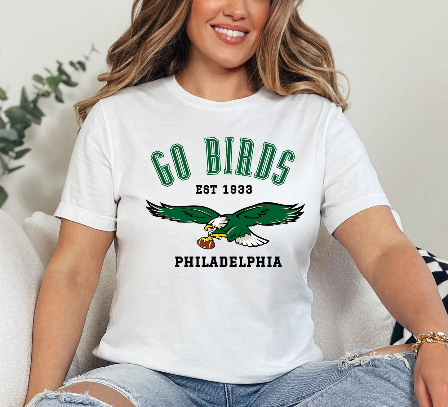 Graphic Philadelphia Mascot Football Sweatshirt, Game Day Gift Shirt, Philadelphia Football Fan Tee, Retro Philadelphia, Sport Mascot Gifts