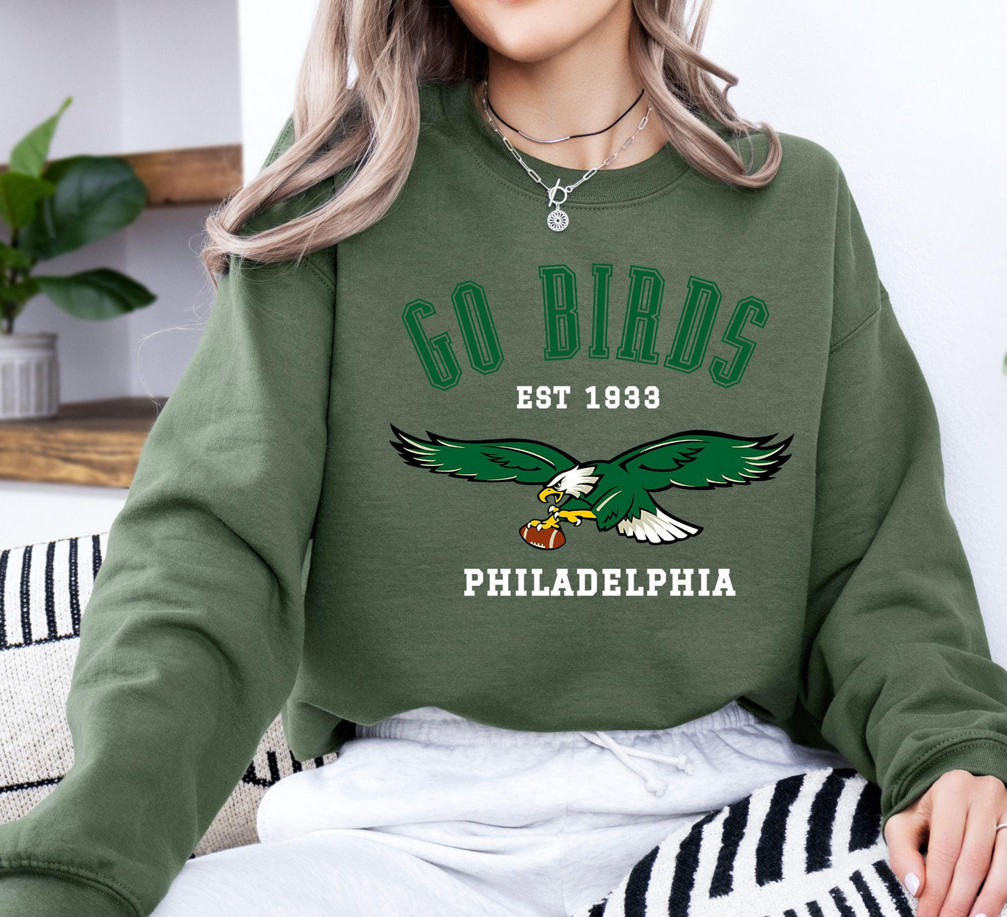 Graphic Philadelphia Mascot Football Sweatshirt, Game Day Gift Shirt, Philadelphia Football Fan Tee, Retro Philadelphia, Sport Mascot Gifts