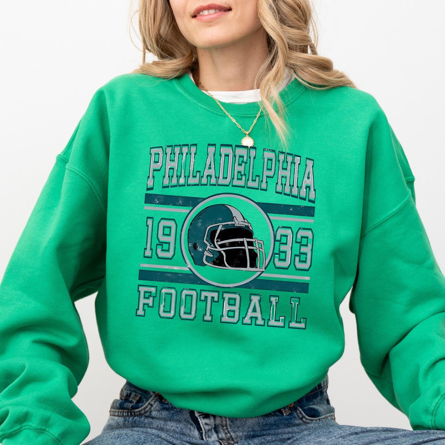 Philadelphia Eagles Crewneck Sweatshirt: Jason Kelce, Comfort Colors Tee