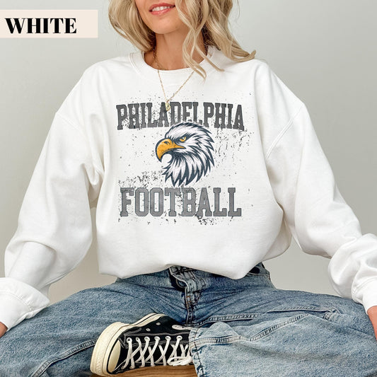 Vintage Philadelphia Eagles Sweatshirt: Comfort Colors Gameday Shirt