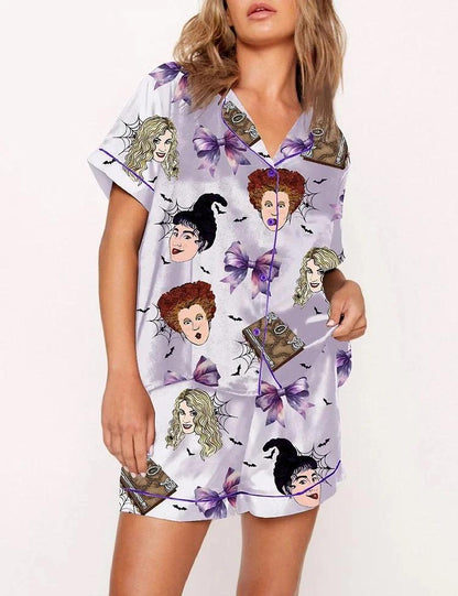 Hocus Pocus Halloween Satin Pajama Set  Pajamas Set