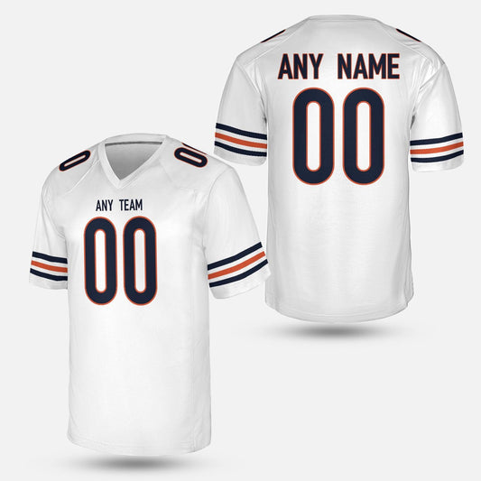 Windy City Navy Football Jersey – Retro Classic Style | Custom Name & Number Chicago Shirt | Unisex Gameday Gear | Tailgate Outfit Fan Gift