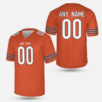 Windy City Navy Football Jersey – Retro Classic Style | Custom Name & Number Chicago Shirt | Unisex Gameday Gear | Tailgate Outfit Fan Gift