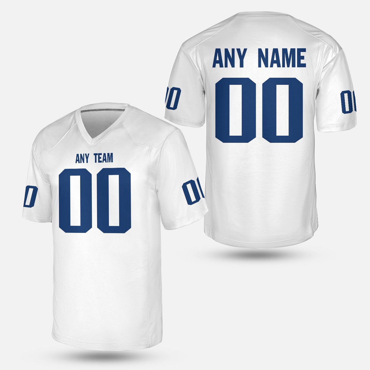 Personalize Indy Royal and White Football Jersey – Midwest Gameday Style | Custom Name and Number Indianapolis Shirt - Custom Unisex Jersey