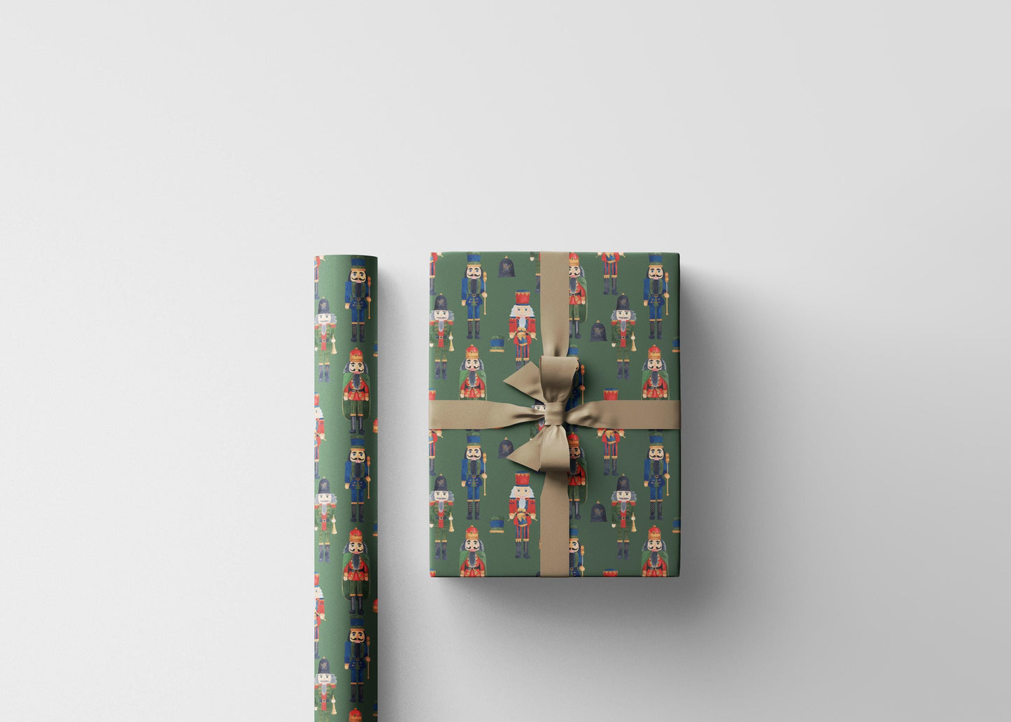 Nutcracker Ballet Wrapping Paper Roll, Christmas Gift Wrap with Soldiers, Drums, and Holiday Charm #4