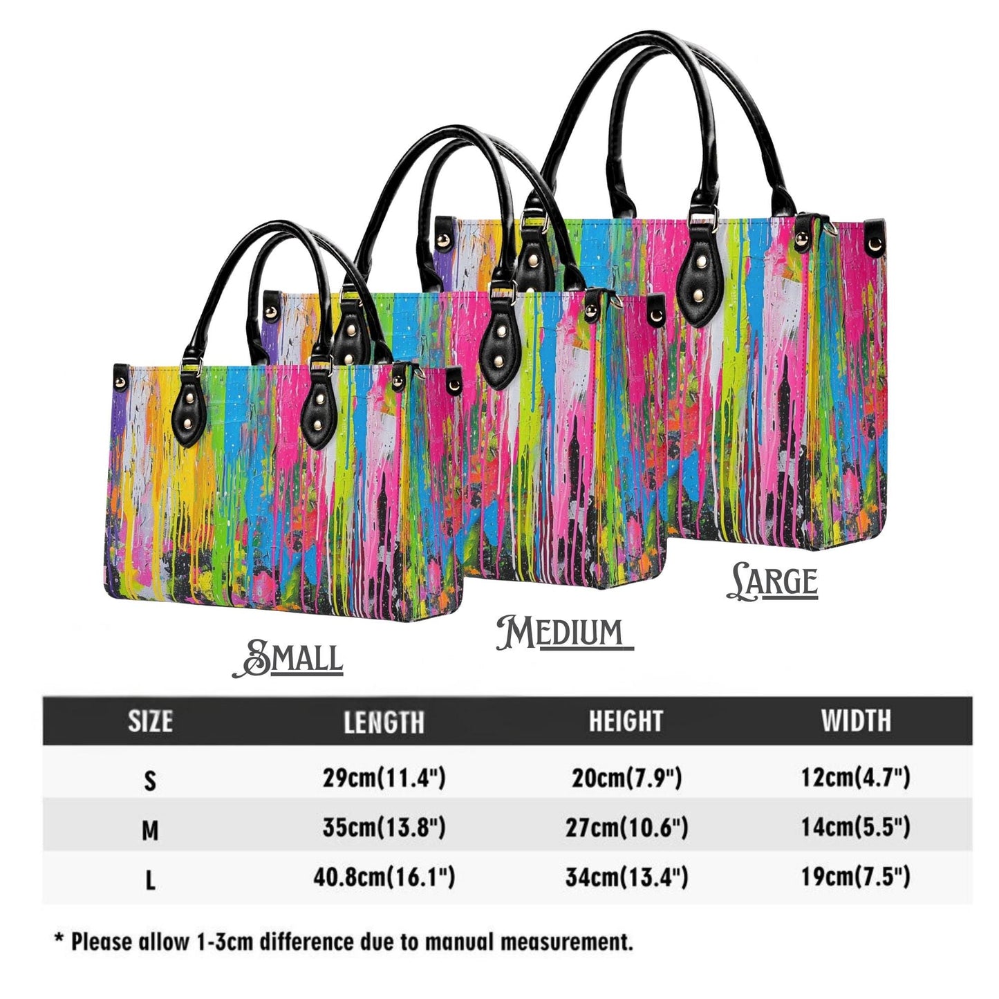 Canvas Riot Purse | Tote Handbag | Top-Grain Leather Handbag | Vegan Leather |  Urban Shoulder Bag | Custom Tote Bag