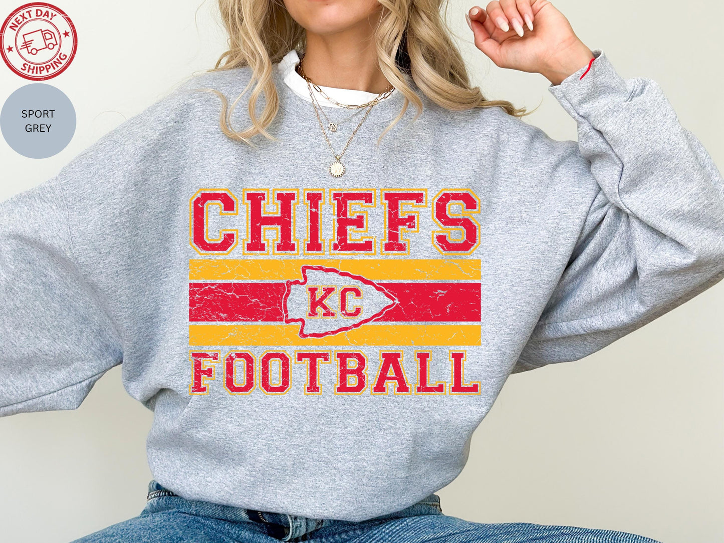 Kansas City Football 90s Style Shirt, Kansas City Football Crewneck Sweatshirt, Football Shirt, Kansas City Fan Gifts, Game Day Shirt