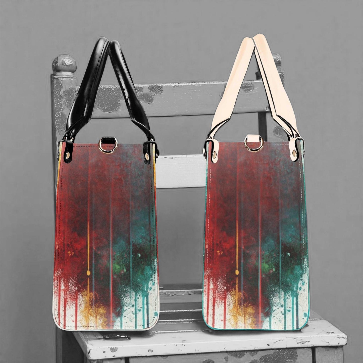 AfroNova Tote| Tote Handbag | Top-Grain Leather Handbag | Vegan Leather | Afro-Centric Bag | Custom Tote Bag | Urban Shoulder Bag