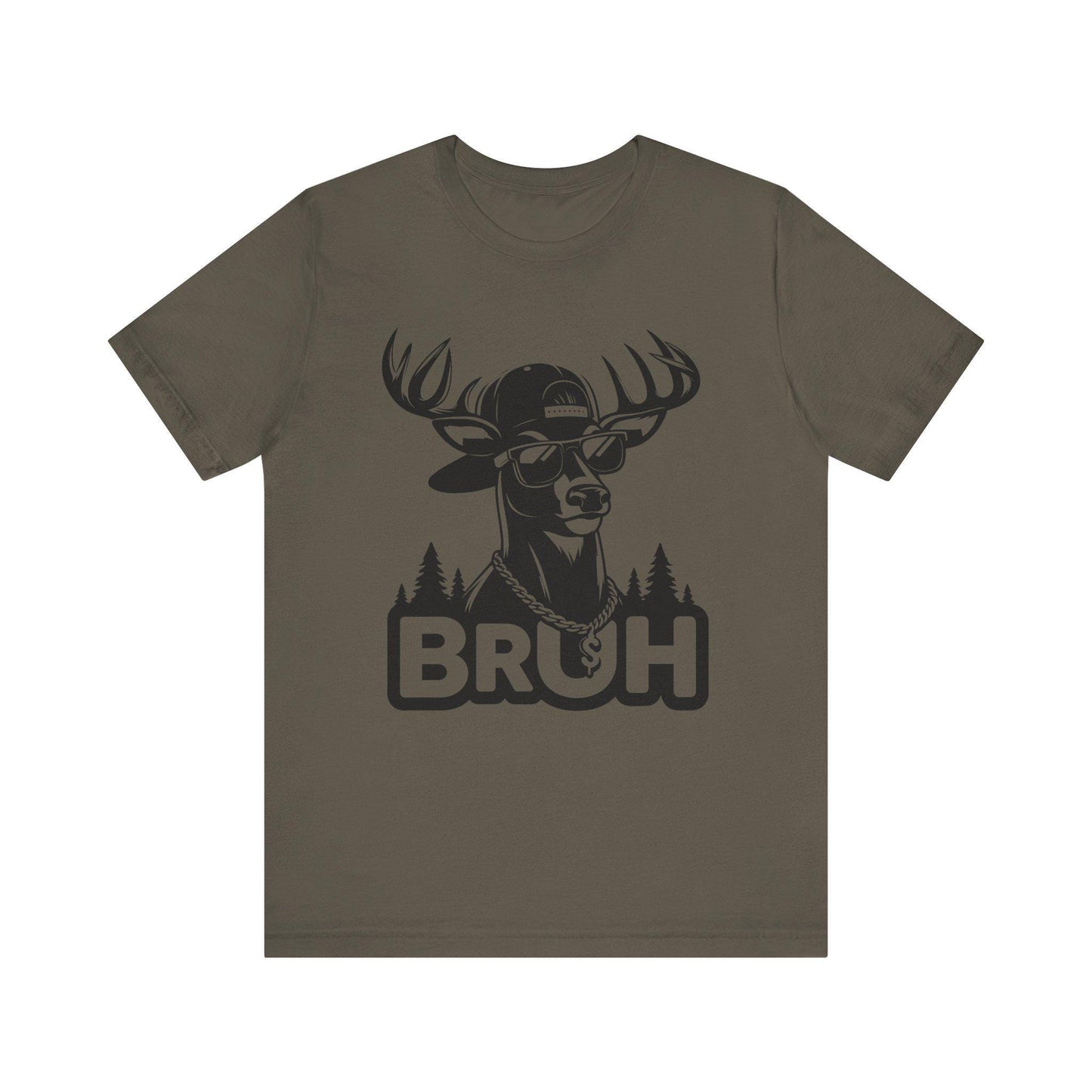 BRUH Deer Graphic Tee: Funny Hunting T-Shirt