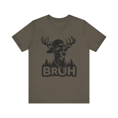 BRUH Deer Graphic Tee: Funny Hunting T-Shirt