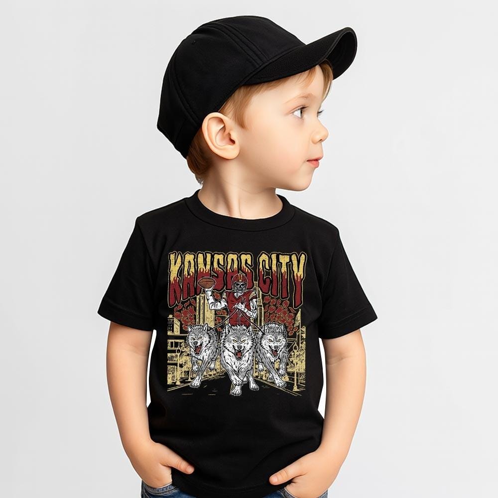 Kansas City Football Skull Vintage Shirt, Gift For Fan Football Game Day Unisex Shirt