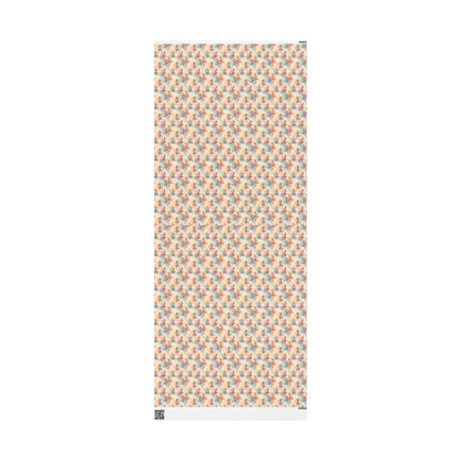 Yoga and Meditation Holiday Gift Wrap Roll with Namaste Symbols, Wrapping Paper for Wellness-Inspired Gifts #21
