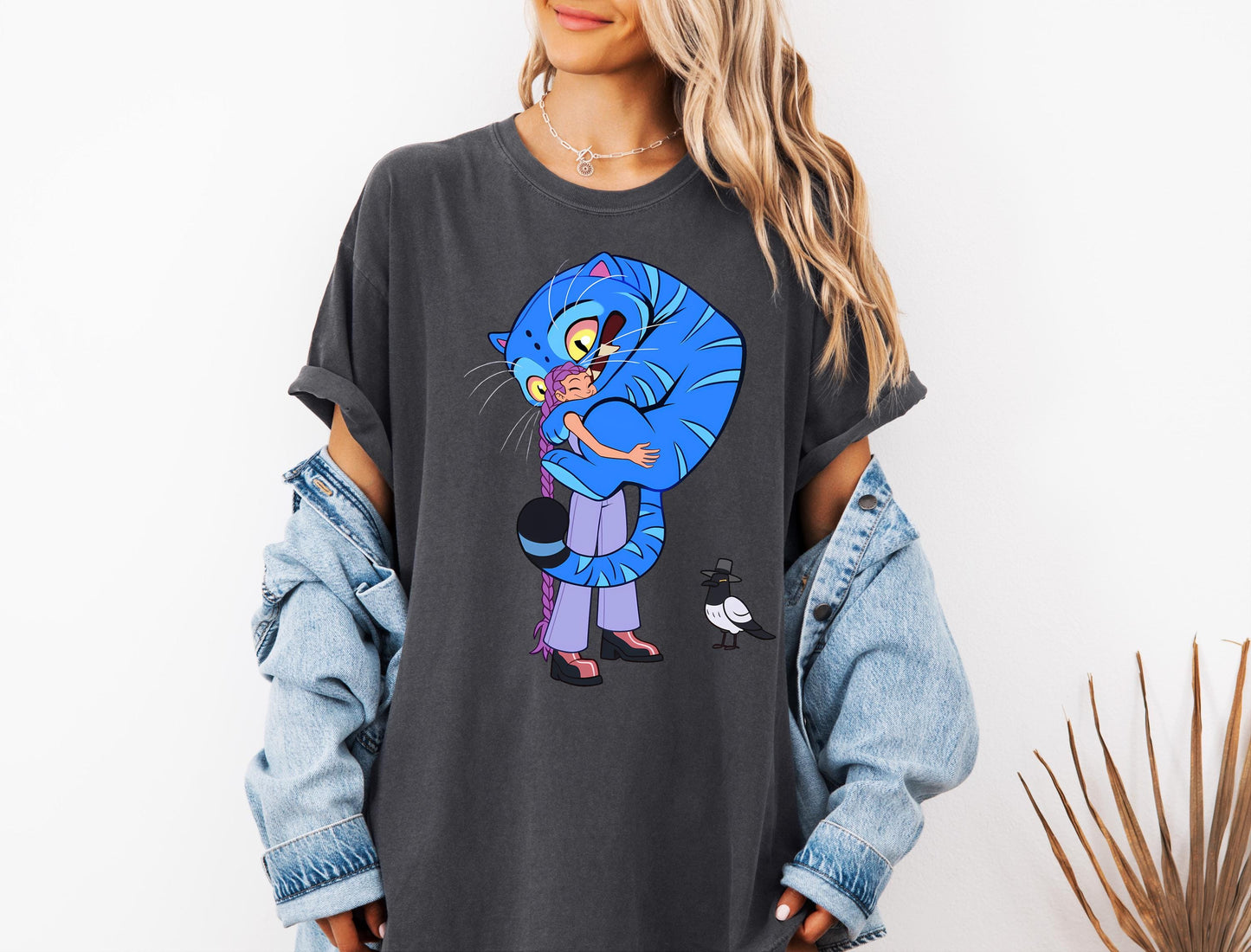 Kpop Demon Hunters Tiger Love Shirt, Derpy the Tiger And Bird Demon Hunter Tiger Shirt, Hunters Tiger Fan, Animal Shirt, Kpop Movie Fan Gift